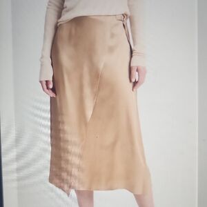 Vince Silk Draped D-Ring Wrap Skirt Size 12 $395